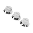 thumbnail image 4 of Guitar Potentiometer Knob, Easy To Replace Plastic Electric Bass Volume Knob Fine Workmanship 1T2V 3PCS Small  For Replacement Silver, 4 of 8