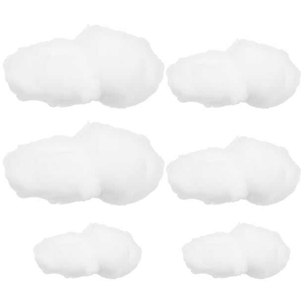 6 piezas de modelo de nube simulada para habitación infantil, diseño de jardín de infantes, accesorio de nube, colgante de nube falsa