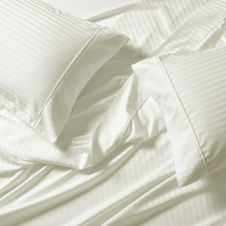 Split California King Sheet Set 650 Count Damask Stripe