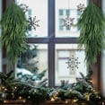 thumbnail image 4 of 2 Pcs Artificial Christmas Teardrop Swag, 28" Faux Pine Needles Teardrop Door Swag, Christmas Norfolk Greenery Teardrop Wreath for Xmas Holiday Door Table Mantle Fireplace Indoor Outdoor Decor, 4 of 6