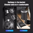 thumbnail image 2 of BUYISI Car Mini Bin Cup Holder Portable Small Plastic Trash Can For Home Office Bedroom Silver, 2 of 5