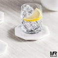 thumbnail image 3 of Radicaln White Marble Coasters Set of 6 Handmade 3.5 inch Star Coasters for Drinks, Elegant Coaster Set with Holder for Dining and Coffee Tables, 3 of 7