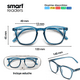 thumbnail image 4 of Lentes de Lectura B+D Smart SQ2 Readers Azul, 4 of 6