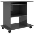 thumbnail image 2 of vidaXL Computer Desk Gaming Desk Home Office Table with Shelf Engineered Wood, 2 of 19