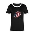 thumbnail image 4 of Up to 65 off!Lolmot T Shirts for Women Loose Fit Patriotic Shirts Summer Casual Short Sleeve Football American Flag Graphic Tees Tops Teen Girl Clothes, 4 of 4