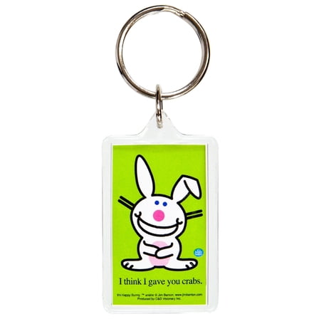 Happy Bunny - Crabs Keychain