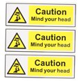 thumbnail image 5 of HOMOBABE Warning Car Stickers 3Pcs Yellow PVC Self Adhesive Safety Signs, 5 of 8