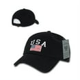 thumbnail image 2 of RapDom USA Flag Graphic Relaxed Mens Cap [Black - Adjustable], 2 of 2