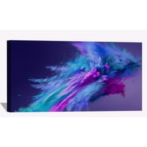 Modern Abstract Canvas Wall Art Abstract Purple Framed Painting Wall Decor for Bedroom Livingroom Office Ready to Hang