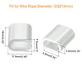 thumbnail image 2 of Unique Bargains 100 Pack Aluminum Crimping Loop Sleeve for 5/32' Diameter Wire Rope, Oval Aluminum Wire Rope Sleeve, 2 of 6