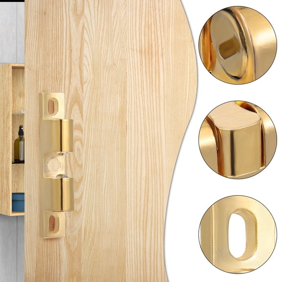 HOOWIFFY Adjustable Zinc Alloy Door Ball Latches, Golden, Durable and Easy to Install