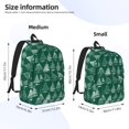 thumbnail image 2 of Vsdgher Christmas Trees Print Canvas Backpack Travel Rucksack Unisex Knapsack 15.7/17.7Inch Laptop Backpack for Work,College-Small, 2 of 5