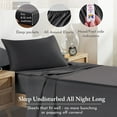 thumbnail image 4 of California Design Den, 100% Cotton, 2 Packs of 3-Piece Twin XL Sheet Set, Dark Grey (Black Tone), 4 of 7