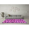 thumbnail image 3 of Ahgly Company Indoor Round Oriental Purple Modern Area Rugs, 8' Round, 3 of 4