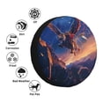 thumbnail image 4 of KLL Starry Sky Flying Tiger Pattern 14-17 inch Spare Tire Cover Universal Wheel Protector for Truck SUV Trailer Camping Rv Tire Covers-17 inch, 4 of 6