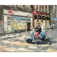 thumbnail image 2 of Laceur, Nicole 14x12 White Modern Wood Framed Museum Art Print Titled - City scene II, 2 of 4