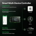 thumbnail image 4 of VIVOSUN Smart Grow System with The AeroLight A100, 100W LED Grow Light with an Integrated Circulation Fan and The GrowHub E42 Temperature and Humidity WiFi-Controller, Build Intelligent Grow Tents, 4 of 9