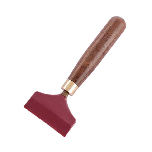 Raspador de té de madera, herramienta de limpieza de bandejas de hojas de té, fácil de usar S Mango corto A