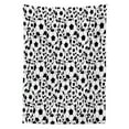 thumbnail image 3 of Ambesonne Soccer Tablecloth Rectangular Table Cover, Monochrome Balls Boys, 52"x70", Black White, 3 of 4