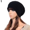 thumbnail image 5 of Anvazise Unisex Winter Plicate Baggy Beanie Knit Crochet Ski Cap Oversized Slouch Hat, 5 of 8