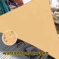 thumbnail image 4 of HOMEYA 8'x 8'x 8'Triangle Sun Shade Sail Canopy,98% UV Block 420D Oxford Waterproof Sunshade,Durable Canopy Awning Shelter for Outdoor Patio Garden Backyard, 4 of 8