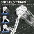 thumbnail image 4 of HOPOPRO Showerhead with Headheld,3 Settings Handheld Showerhead for Bathroom,Hand Held Showerhead with Hose and Bracket, 4 of 6