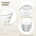 thumbnail image 3 of 10 Pcs Mini Glass Bowls, 1.35 oz Small Meal Prep Bowls, Clear Ingredient Bowls, Round Sauce Dipping Containers, Stackable Pinch Bowls for Snacks, Ice Cream, Nuts, 3 of 5