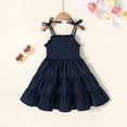 thumbnail image 3 of Younger Tree Baby Girl Dress Kid Sleeveless Sling Princess Beach Dresses Summer Clothes for 3-4T, 3 of 9