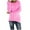 Hot Pink, variant on Scyoekwg Womens Long Sleeve Tops Womens Fall Tops Tunic 2025 Fashion Tops Loose Fit Blouses Long Sleeve Fall Pullover Round Neck Classic Solid Color Dressy Casual Sweater Tops Brown XL