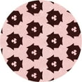 thumbnail image 1 of Ahgly Company Machine Washable Indoor Round Transitional Pink Area Rugs, 7' Round, 1 of 7