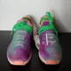 thumbnail image 2 of Ad-id-as HUMAN RACE NMD PHARRELL 'HOLI FESTIVAL CORAL/FGREEN/LPURPLE AC7034 Sz 6.5, 2 of 6