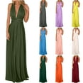 thumbnail image 4 of Lovskoo 2024 Wedding Guest Dresses for Women Evening Gown Backless Lace-Up Dress Long Cocktail Dresses 2023 Claret, 4 of 4