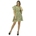 thumbnail image 5 of Bimba Women Bohemian Printed Cotton Kaftan Dress Short Tunic Beach Caftan, 5 of 8