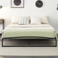 thumbnail image 6 of 10 Inch Metal Platform Queen Size Bed Frame with Sturdy Steel Slats Support, Mattress Foundation, No Box Spring Needed, Easy Assembly, Black (Queen, 10 Inch), 6 of 7