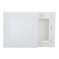 thumbnail image 1 of Uxcell 2 Pcs Stretched Canvas, 4x4" Artist Boards 9/13" Profile Cotton Panels,White, 1 of 7