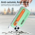 thumbnail image 2 of for iPhone 14 Back Wallet Case with Card Holder Zipper Pocket, Wristband Flip Kickstand, RFID Blocking Secure Hand Grip PU Leather Shockproof Clear Phone Cover for iPhone 14, Mint, 2 of 10