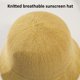 thumbnail image 3 of Sombrero de pescador con circunferencia de 56-58cm, sombrero de verano para mujer, bonito sombrero de pescador con protección solar, sombrero de pescador transpirable de punto simple, 3 of 5