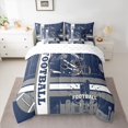 thumbnail image 2 of jejeloiu Boys Sport Game 7-Piece Twin Bedding Sets,Rugby Football Gamer Bedding Comforter Set,Gray Blue Sheet Sets For Boys,Ultra Soft Home Decor Reversible, 2 of 8