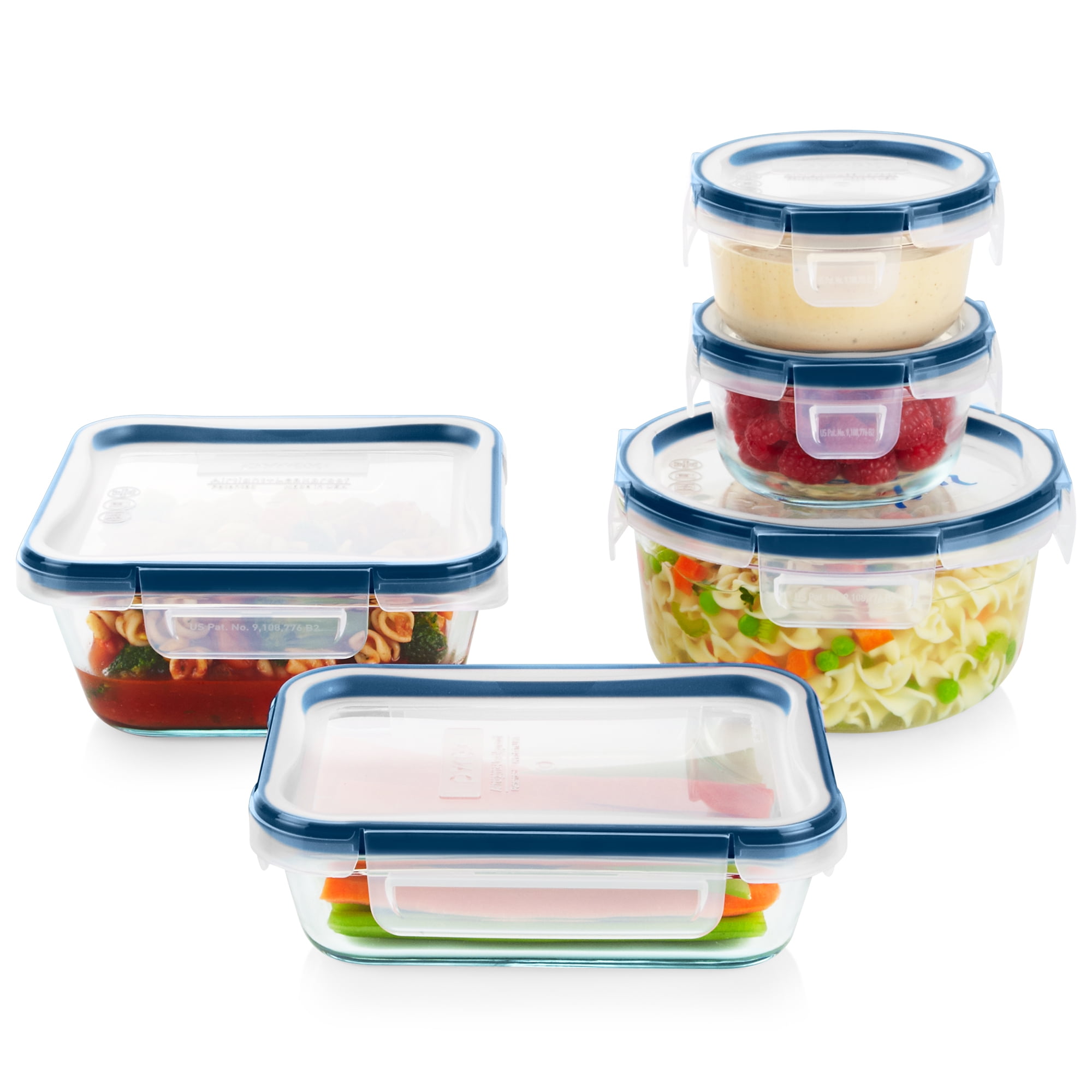 Pyrex Freshlock Plus™ Microban Glass 10-Pc. Food Container, Color: Clear -  JCPenney