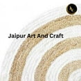 thumbnail image 4 of Jaipur Art And Craft Natural Jute Braided Reversible Carpet Living Modern Rustic Look Area Rug (8x8 Sq Ft), 4 of 5