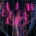 thumbnail image 3 of LINLIN Solar Meteor String Lights, 30cm 10 Tubes Falling Rain Lights Solar Garden String Lights for Garden, 3 of 8