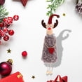 thumbnail image 4 of Colgante de Navidad, colgante de animal de figura artesanal de muñeca, decoración de adorno colgante Gris Yuyangstore Colgante de alce, 4 of 8