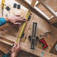 thumbnail image 4 of T-Square Ruler, Wood Marking Hole Ruler with 180MM, Aluminum Alloy, Black, 4 of 5