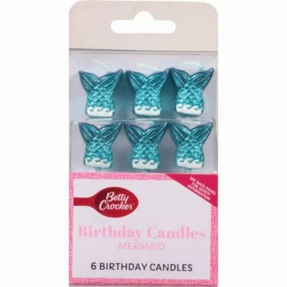 Betty Crocker Premium Mermaid Birthday Candles