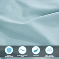 thumbnail image 4 of Superior 4-Piece Modern Light Blue 300 Thread Count Egyptian Cotton Sheet Set, Queen, 4 of 5