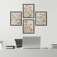 thumbnail image 3 of PixonSign Framed Wall Art Wildflowers Floral Botanical Prints, Set of 4 Nature Wildernes Paintings, Farmhouse Rustic Wall Décor, Plants Adhesive Canvas Poster for Home Decor - 12"x16" Black, 3 of 5