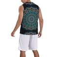 thumbnail image 5 of Easygdp Mandala Men's Mesh Basketball Jersey Quick Drying Sleeveless Shirts Fitted Muscle Tank Tops Sport Round Neck T-Shirt - Medium, 5 of 9
