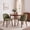Linen | Green, variant on Wooden Dining Chairs Set of 2,Modern Fabric Dining Room Chairs, Upholstered Kitchen Chairs with Wood Legs,Curved Thick Backrest for Kitchen Dining Room Restaurant,Easy Assembly