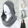 thumbnail image 4 of Winter Hat Warm Hooded for Infinity Scarf Cap Balaclava Pullover Chunky Knit Sha, 4 of 17