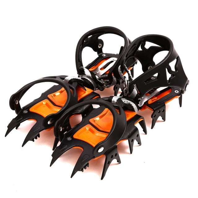 Wosthever Crampones antideslizantes para botas de senderismo, agarres para hielo, nieve, antideslizantes y resistentes al óxido, para fijar. Ropa Deportiva, Zapatos